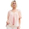 Women's Miss Me Puff Sleeve Scoop Neck Top -Fashion Clothing Shop womens miss me puff sleeve scoop neck mt2560s blshpink main 67976.1684960144