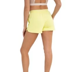 Women's Mono B High-Waisted Active Short -Fashion Clothing Shop womens mono b active shorts AP B1011 light lime back 34914.1679590604