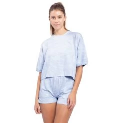 Women's Mono B Camo Boxy Cropped Tee