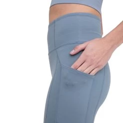 Women's Mono B Essential Highwaist Pocket Leggings -Fashion Clothing Shop womens mono b essential pocket highwaist leggings APH A049 blue pocket 35327.1679591974