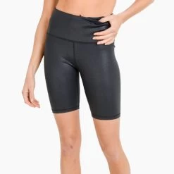 Women's Mono B Foil Highwaist Scale Biker Short