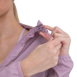 Women's Mono B Super Light Active Jacket -Fashion Clothing Shop womens mono b super lightweight active jacket AJ BR1003 mauve drawcord 88040.1679587578