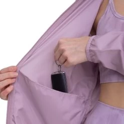 Women's Mono B Super Light Active Jacket -Fashion Clothing Shop womens mono b super lightweight active jacket AJ BR1003 mauve inside pocket 02584.1679587578