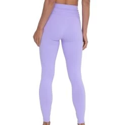 Fashion Clothing Shop -Fashion Clothing Shop womens mono b tapered band essential highwaist leggings BP600 lavender back 27735.1679603976