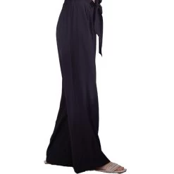 Fashion Clothing Shop -Fashion Clothing Shop womens mustard seed crinkled wide leg pants S21136 black side 18064.1677264246