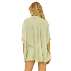 Women's Mustard Seed Dolman Sleeve Blouse -Fashion Clothing Shop womens mustard seed relaxed dolman slv shirt S21504 softsage back 59097.1677523781