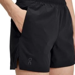 On Running Women's On Essential Short -Fashion Clothing Shop womens on running essential shorts 1WD1018 0553 black closeup 90841.1676996842