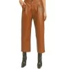 Women's Paper Crane Pleather Pants 1 Women's Paper Crane Pleather Pants -Fashion Clothing Shop womens paper crane pants C51557A brown main 76363.1663016392