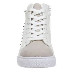 Women's Pierre Dumas Fast-25 High-Top Sneaker -Fashion Clothing Shop womens pierre dumas fast 25 white front 34102.1626466632