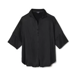 Women's PJ Harlow Fran Collared Satin Top