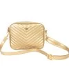 PurseN Dual Litt Crossbody LED Lighted Bag - Gold 2 PurseN Dual Litt Crossbody LED Lighted Bag - Gold -Fashion Clothing Shop womens pursen litt crossbody bag LCB85 GD gold front 78713.1627579665