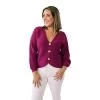 Women's Sadie & Sage Loveleen Sweater Cardigan -Fashion Clothing Shop womens sadie and sage loveleen sweater cardigan AD341302 magenta front 28174.1661972940