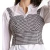 Women's Umgee Tweed Hound Check Top