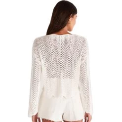 Women's Z Supply Donovan Crochet Blouse -Fashion Clothing Shop womens z supply donovan crochet top ZW232479 sandstone back 38504.1682352058