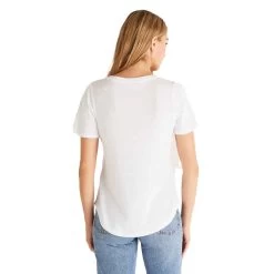 Women's Z Supply Fallon Flutter Tee -Fashion Clothing Shop womens z supply fallon flutter tee ZT231257 wht back 74207.1680108817