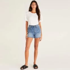 Women's Z Supply Isabel Eyelet Top -Fashion Clothing Shop womens z supply isabel eyelet top zt232595 white lifestyle 31116.1683569872