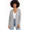 Women's Z Supply Midori Rib Cardigan 2 Women's Z Supply Midori Rib Cardigan -Fashion Clothing Shop womens z supply midori rib cardigan ZT213282 HGY heather grey front 03462.1631564957