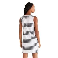 Women's Z Supply Sloane Stripe Dress -Fashion Clothing Shop womens z supply sloane stripe dress ZD231467 wht back 94496.1680107142