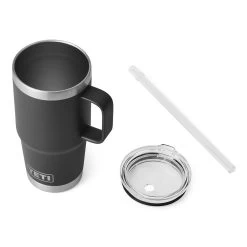 Yeti Coolers Yeti Rambler 25 Oz Travel Mug With Straw Lid - Black -Fashion Clothing Shop yeti rambler 25 oz. straw mug 21071501800 black 3qtr detail 08803.1682111837