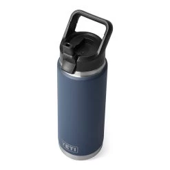 Yeti Coolers Yeti Rambler 26 Oz Water Bottle With Straw Cap - Navy -Fashion Clothing Shop yeti rambler 26 oz. straw bottle 21071501824 navy 3qtr up 00335.1682008528