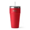 Yeti Coolers Yeti Rambler 26 Oz Stackable Cup With Straw Lid - Rescue Red -Fashion Clothing Shop yeti rambler 26 oz. straw cup 21071501388 rescured rescue red main 42923.1682112487