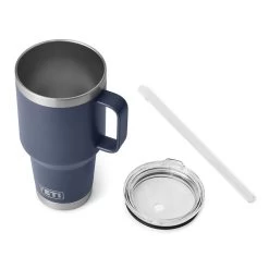 Yeti Coolers Yeti Rambler 35 Oz Travel Mug With Straw Lid - Navy -Fashion Clothing Shop yeti rambler 35 oz. straw mug 21071501813 navy 3qtr detail 58381.1682111534