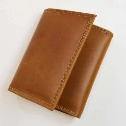 Men's Zep-Pro Tan Leather Trifold Wallet